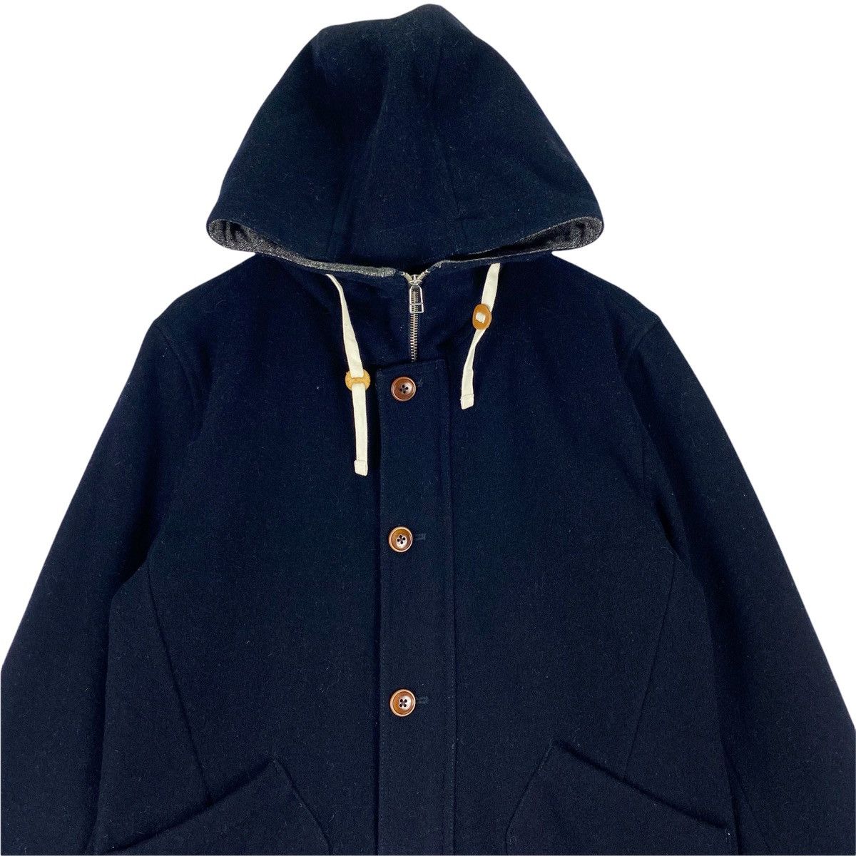 Beams Hoodie Buttoned Jacket - 5