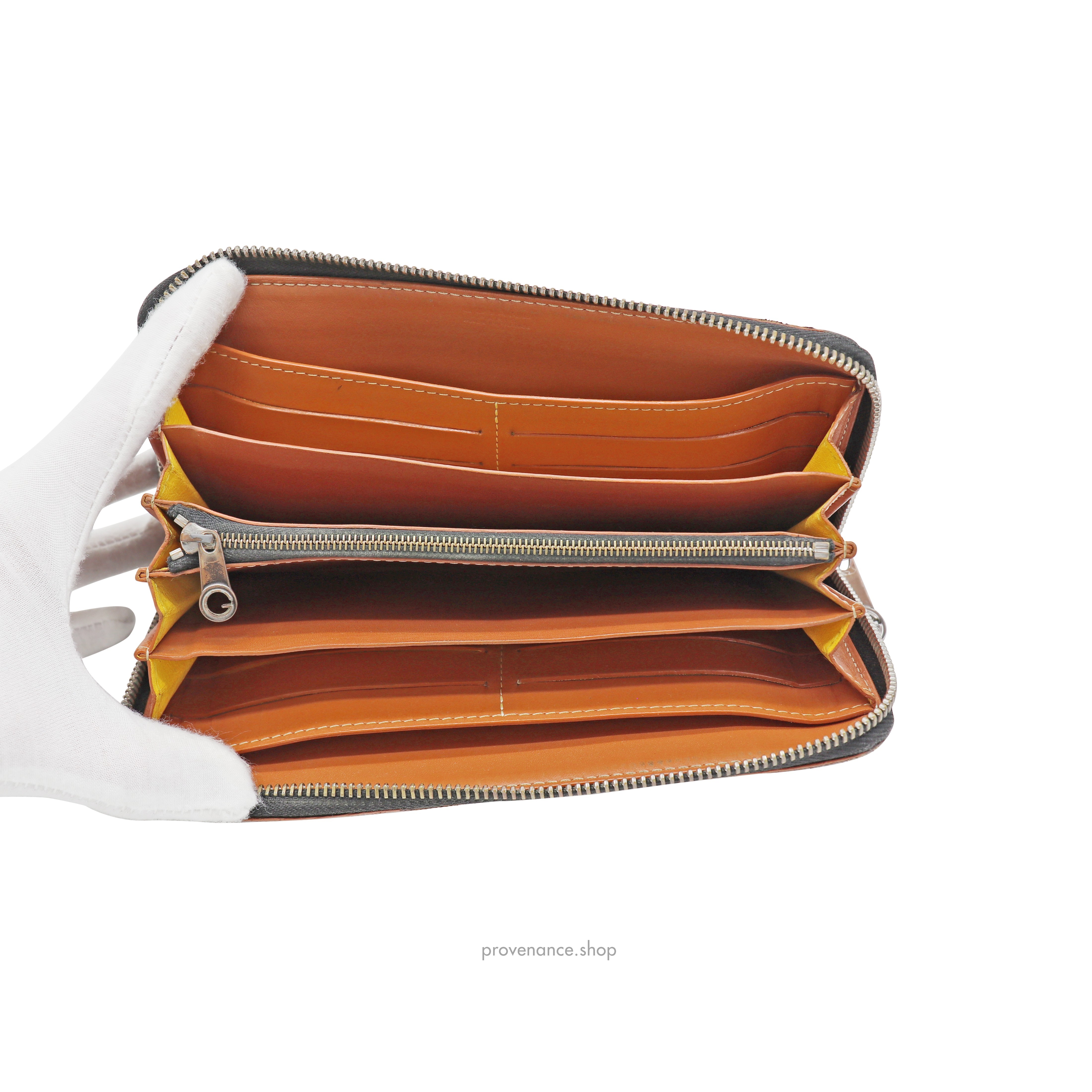 Goyard Matignon Long Wallet - Black/Tan - 7