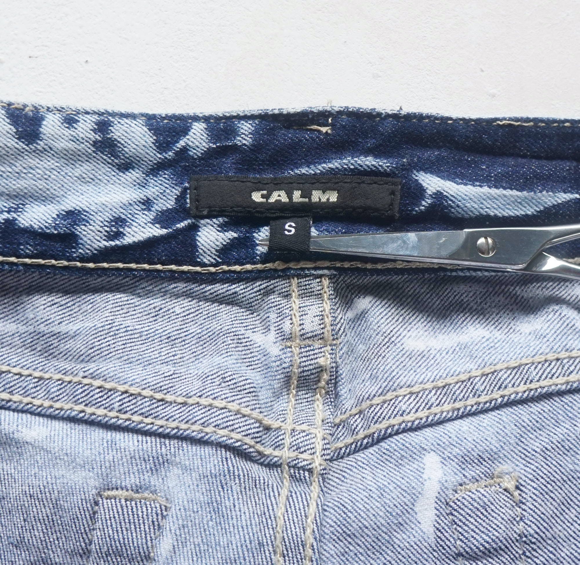 Japanese Brand - CALM Ripped & Acid Wash Low Rise Jeans - 9