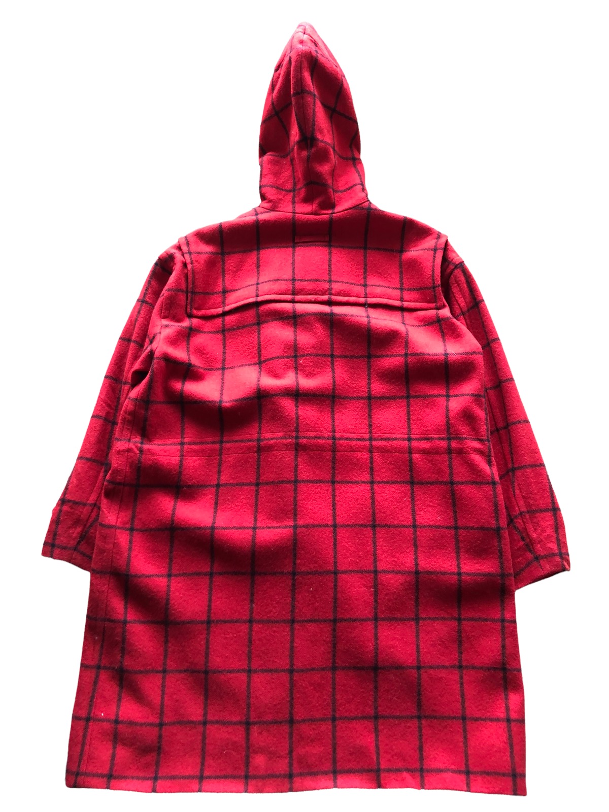 AW1997 Jean Paul Gaultier Red Tartan Wool Duffle Coat - 12