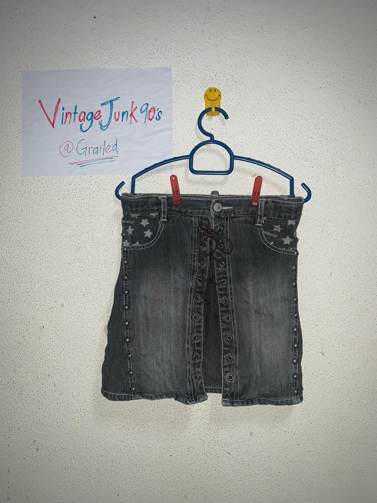 Designer - Fiorucci mini skirt jeans - 1
