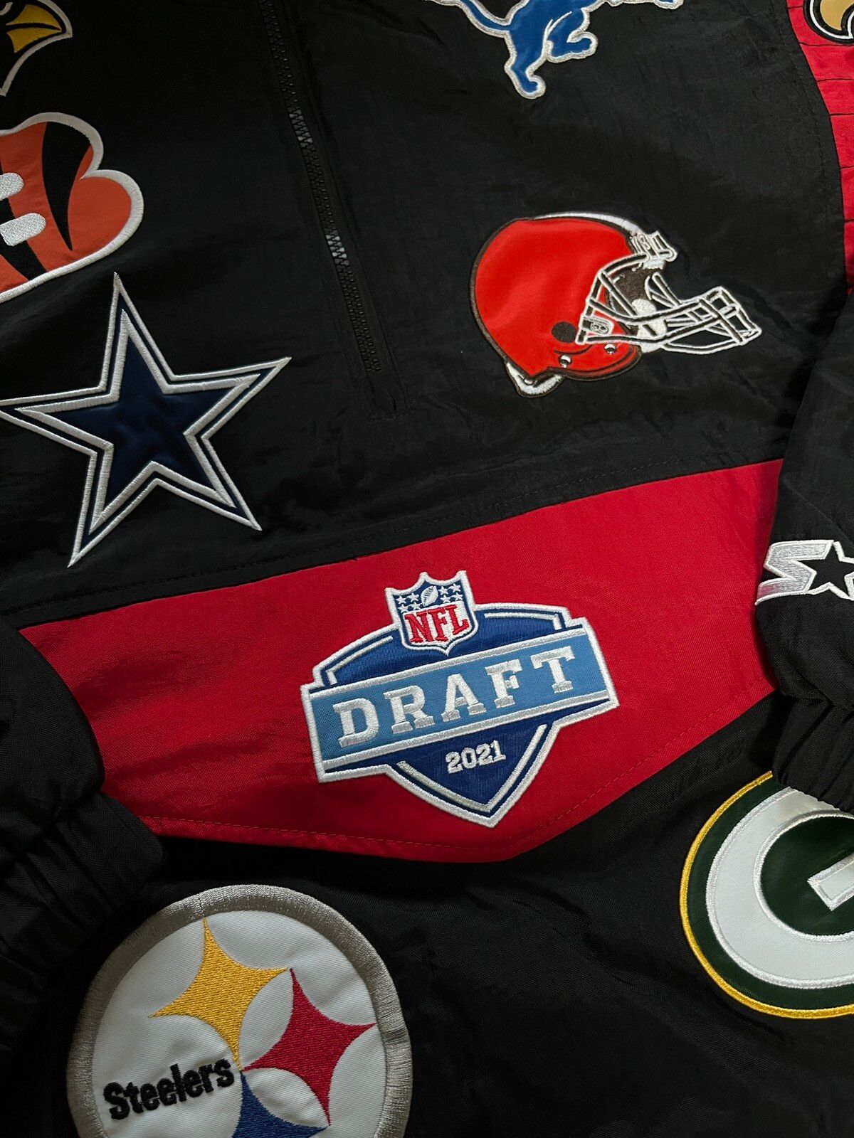 Rare Starter Kid Cudi NFL Draft LTD Breakaway Pullover Jacket - 6