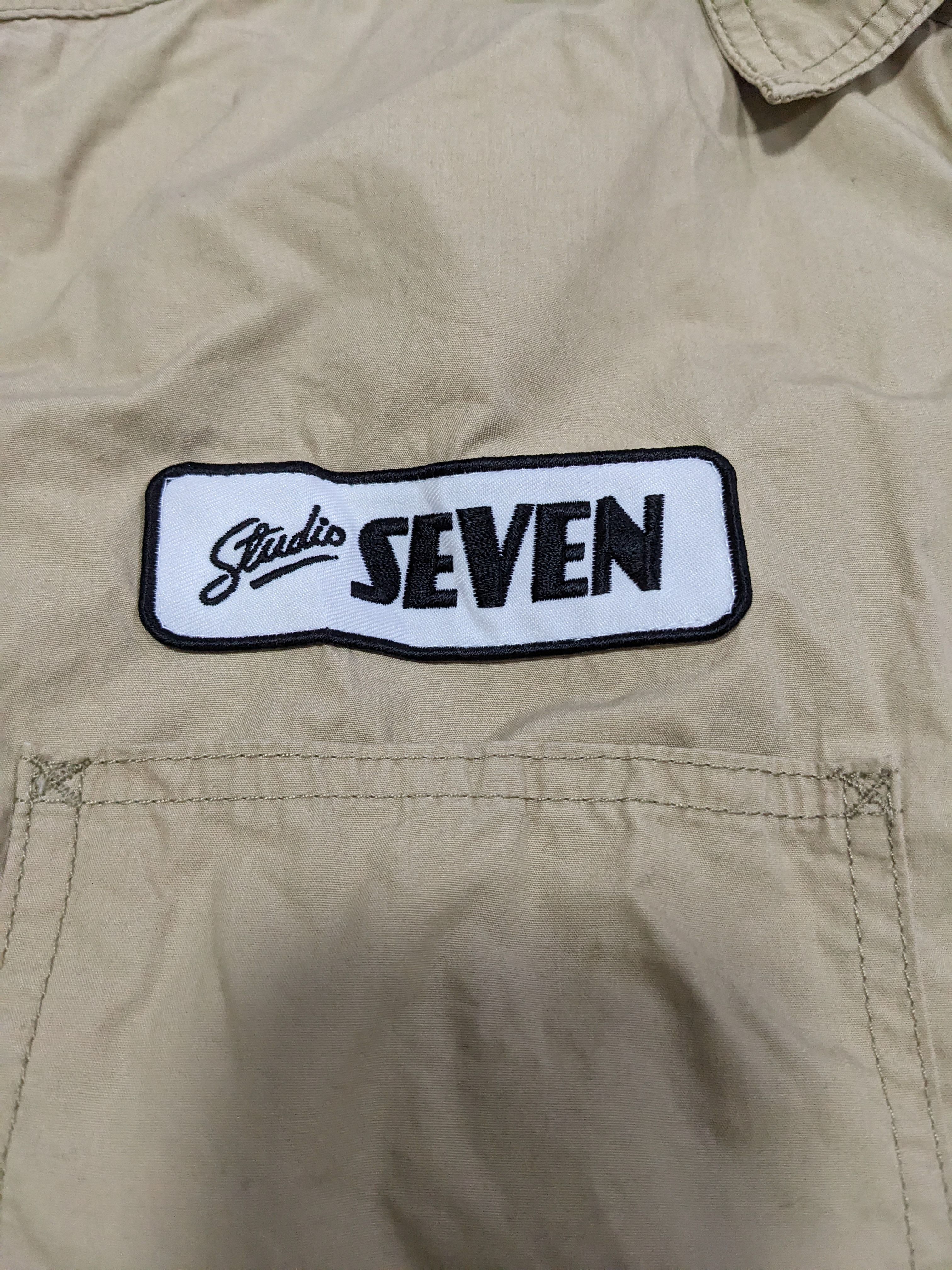 Japanese Brand - Studio Seven x Gu Patches Oversized Shirt - 5