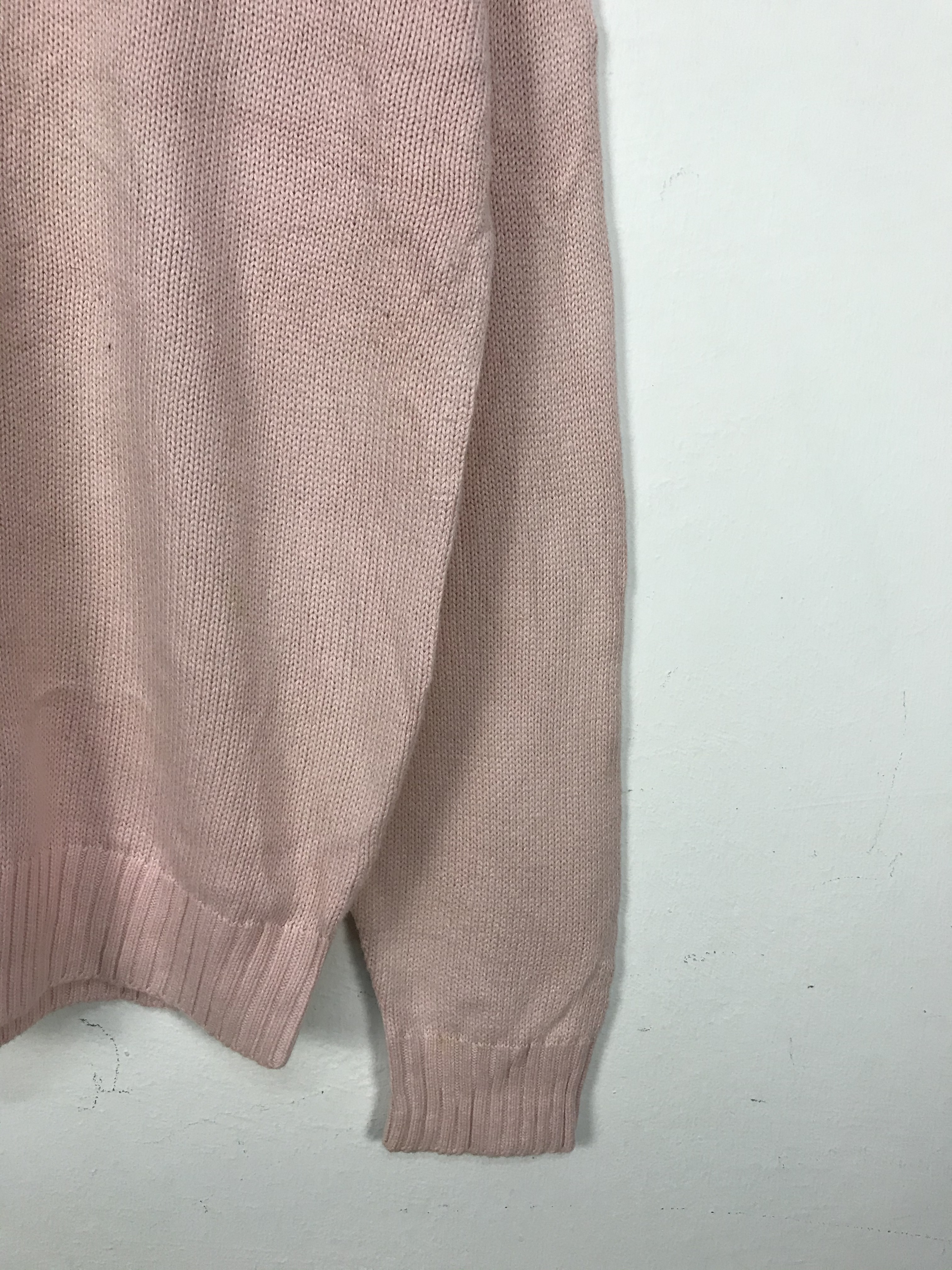 Uniqlo - Uniqlo Pink Plain Cotton Knit Sweater #2788 - 6