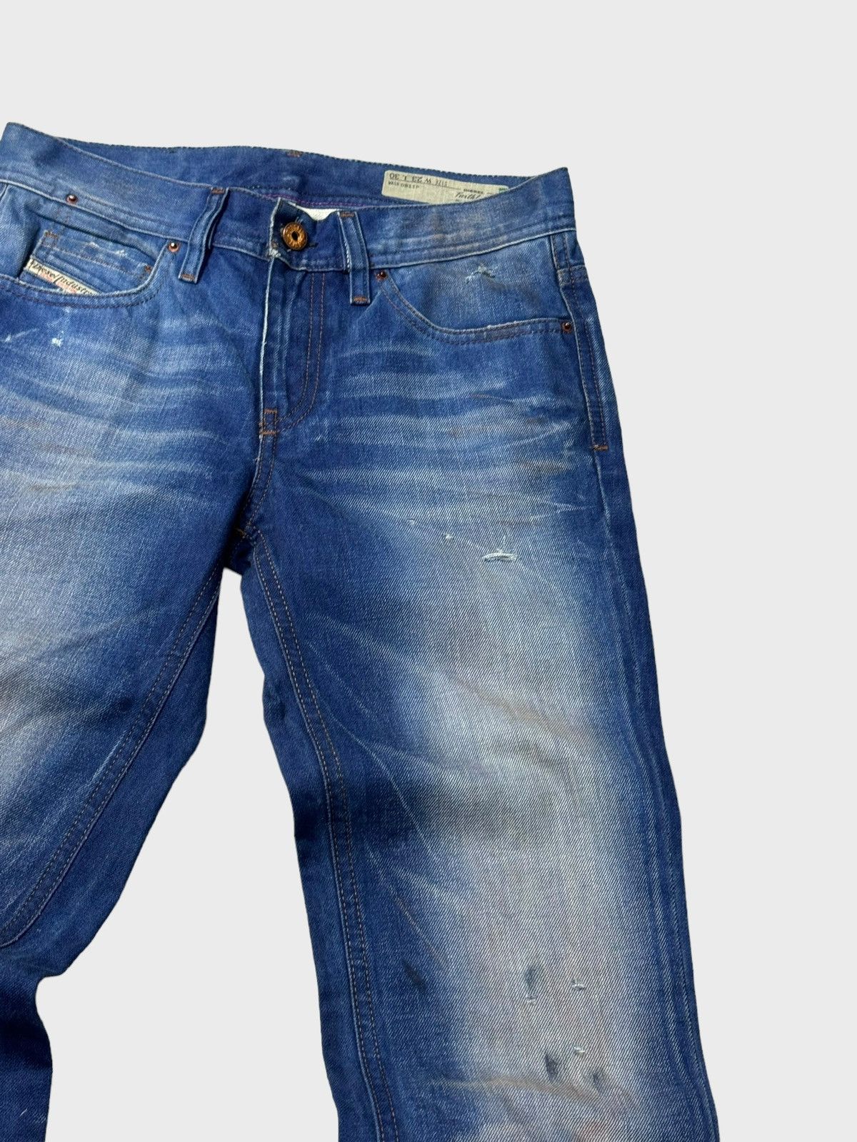 Diesel Jeans Distressed Mud Washed Denim Luxury - 5