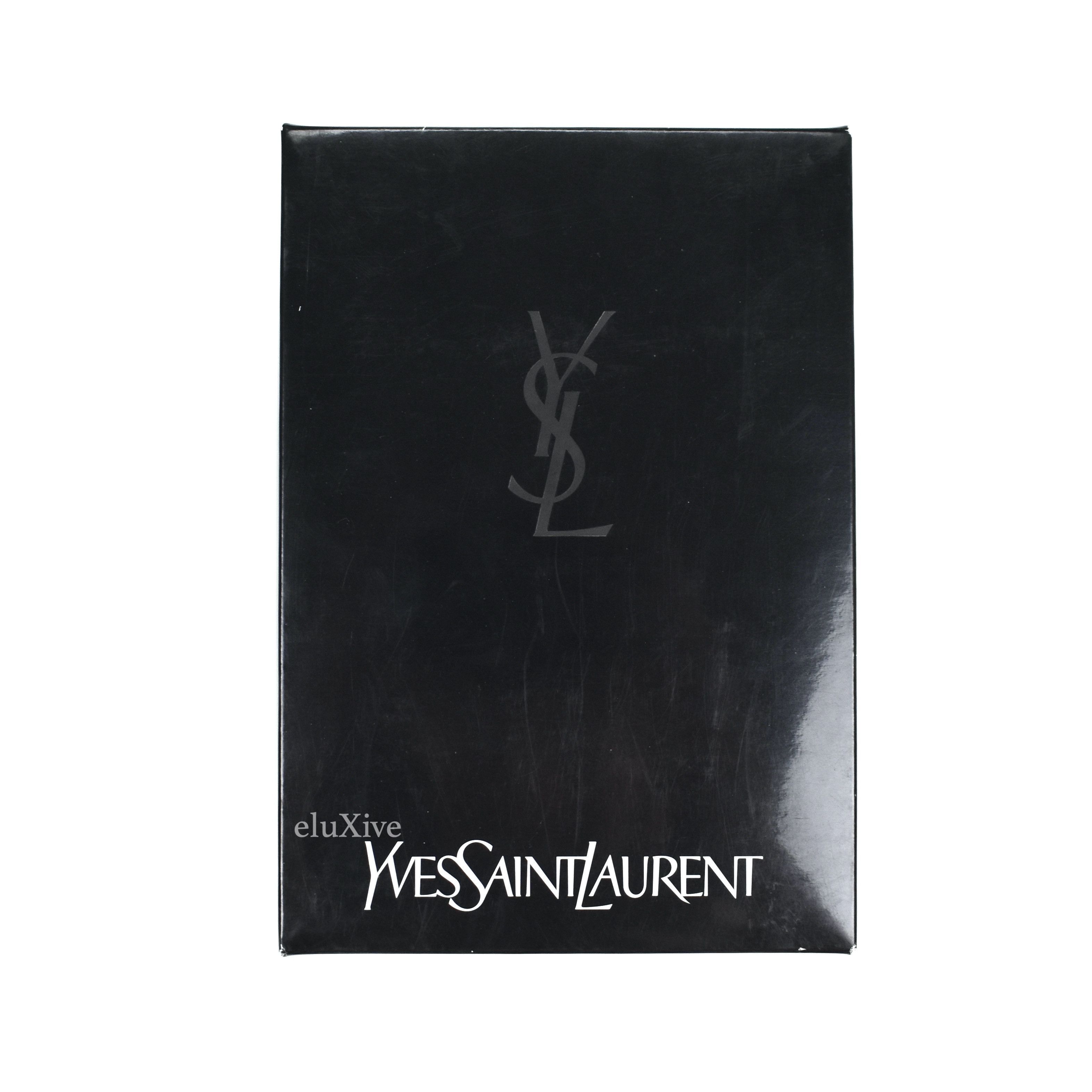 YSL Blue Set of 2 Logo Hand Towels (Small) DS - 4