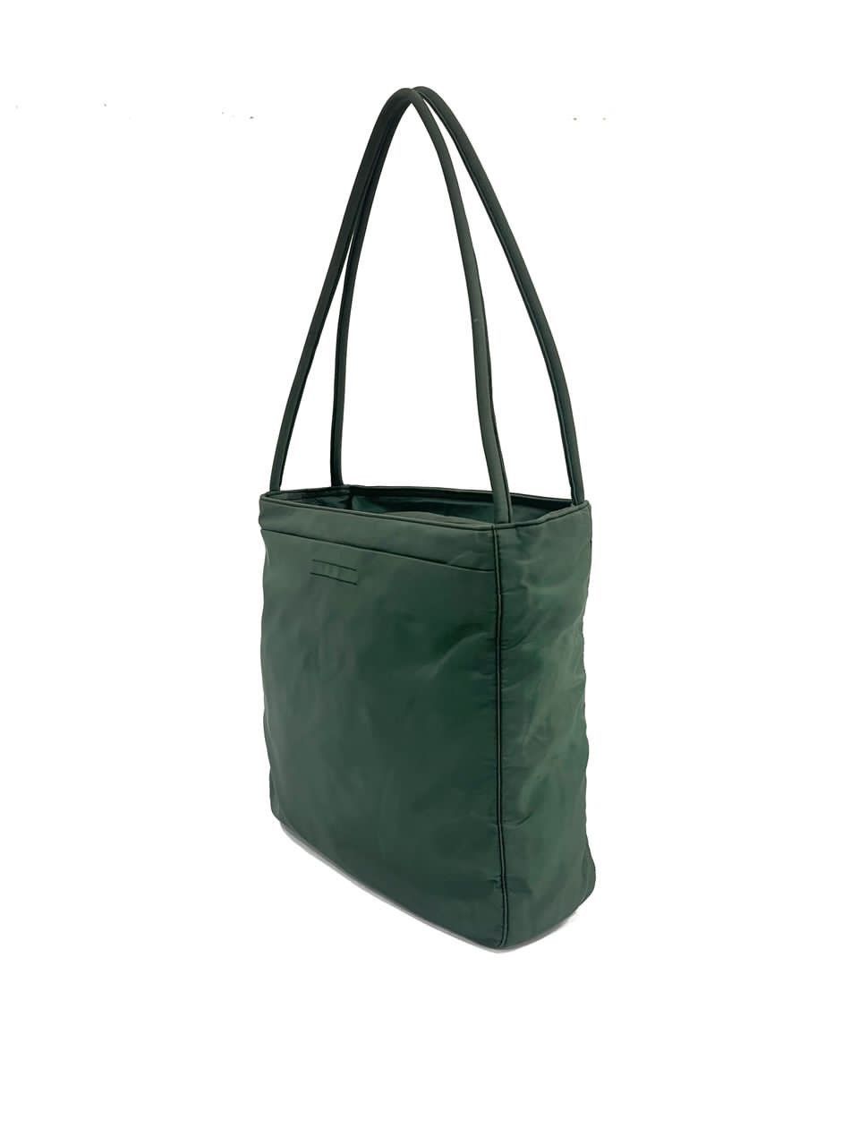 Authentic Vintage Prada Tessutto Nyalon Green Shoulder Bag - 2