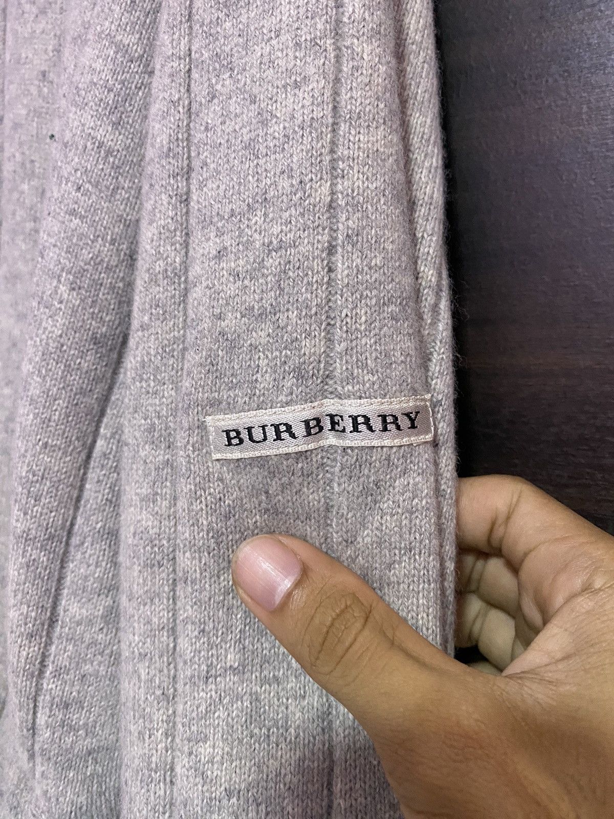 Vintage Burberry Knitted Zipper Jacket Nice Design - 8