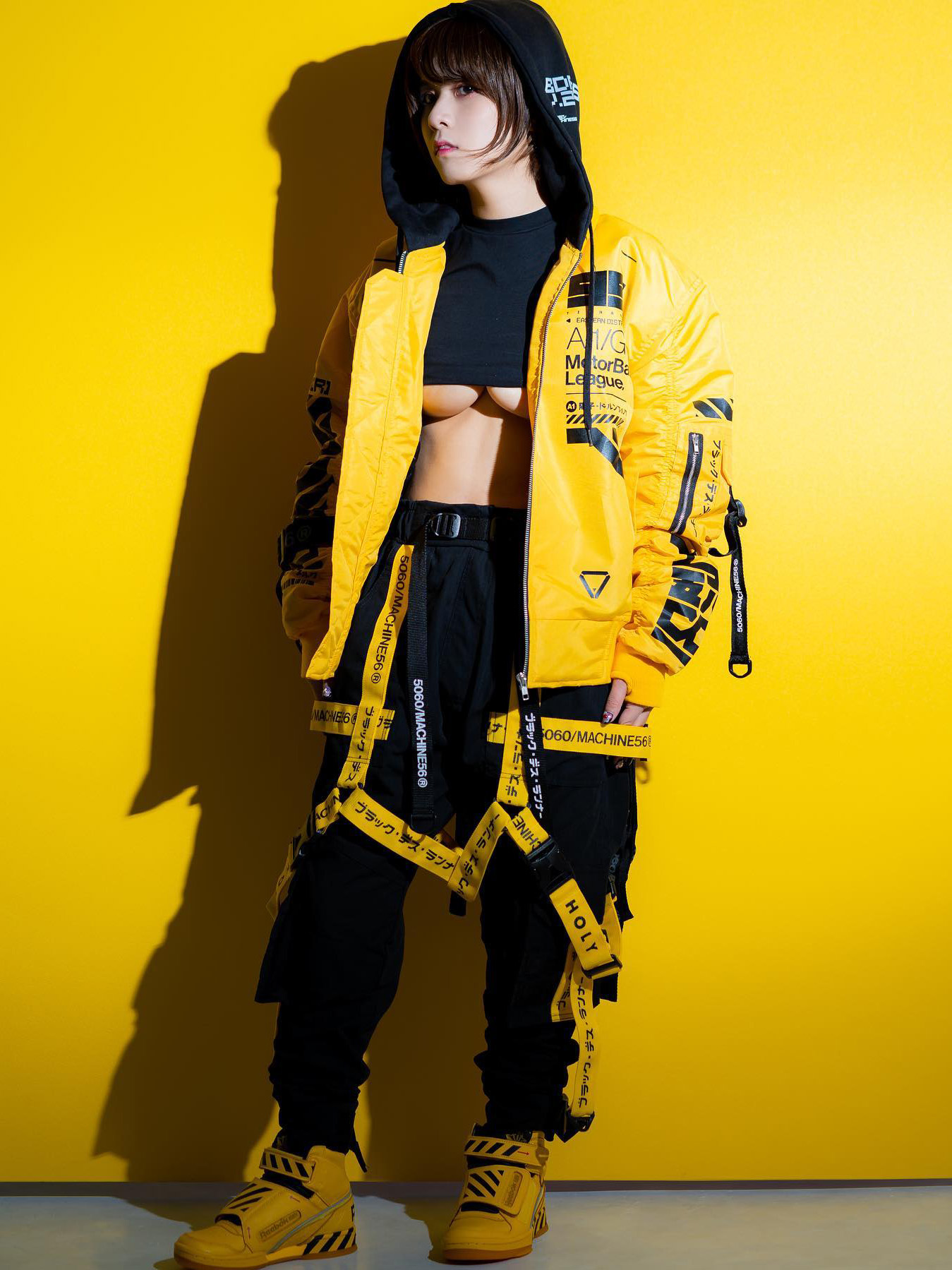 5060™ by Machine56 MS-Bomber Jacket D1 'Yellow' - 9