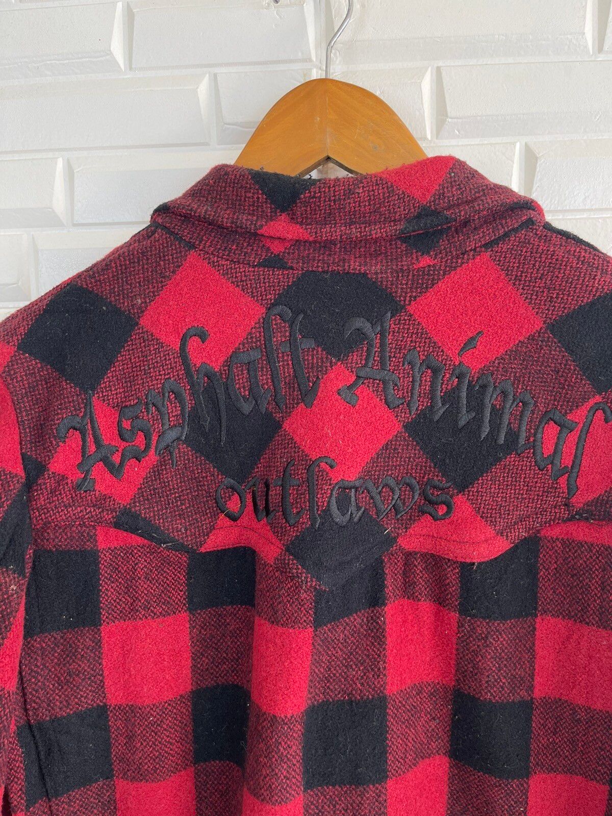 Vintage Flannel Tartan Jackrose Asphalt Animal Outlaws - 2