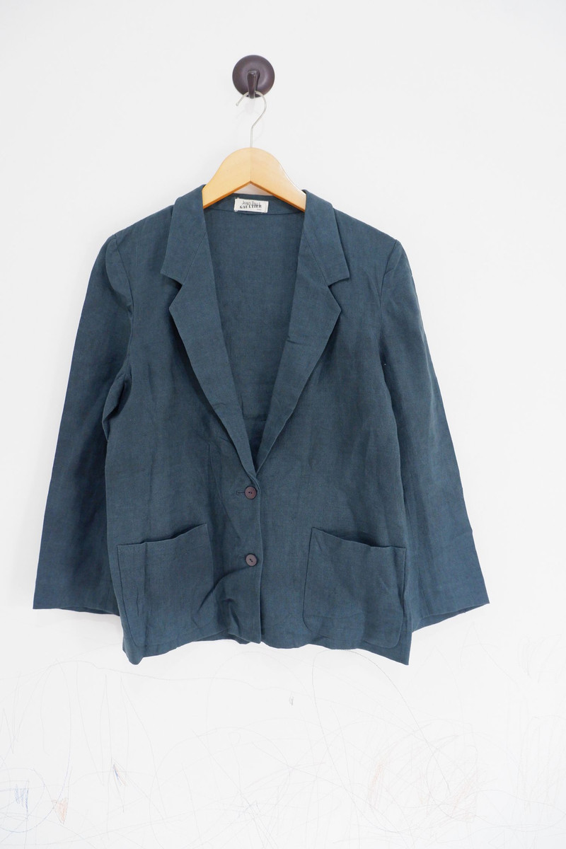 Vintage 90s Jean Paul Gaultier Paris Linen Blazer - 1