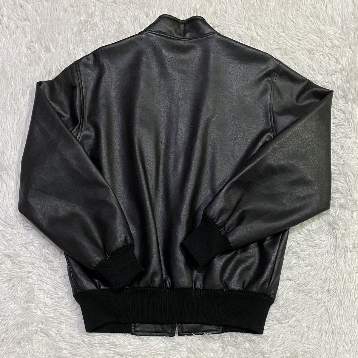 Unbranded - Lightweight Leather MA-1 Style Made in Japan - 6
