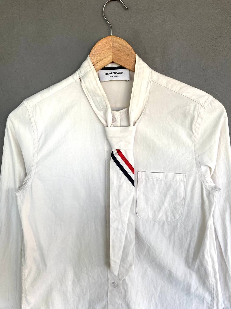 Thom Browne Neck tie Button Shirt - 3