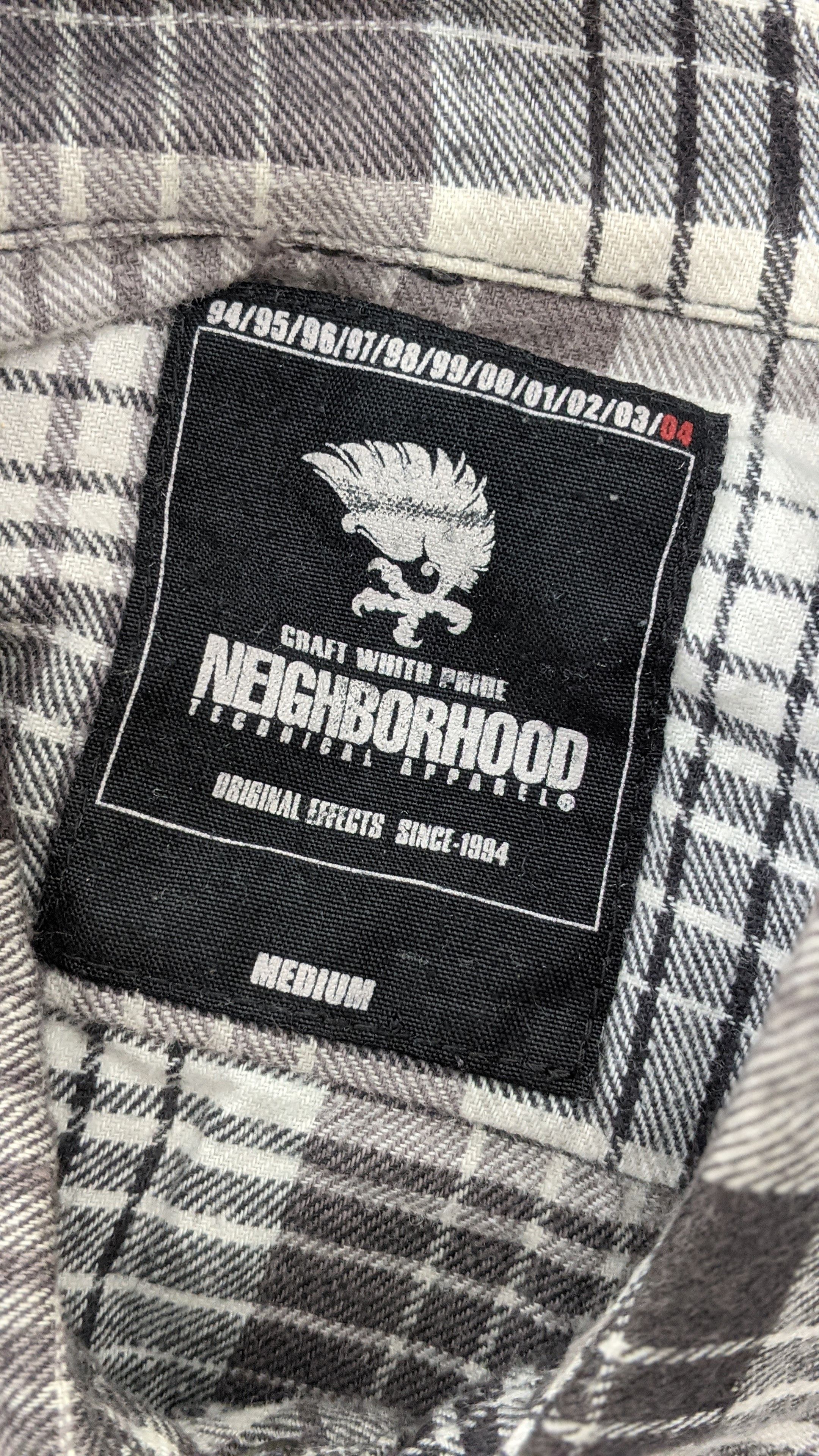 Neighborhood NBHD Flannel Checkered Casual Shirt - 4