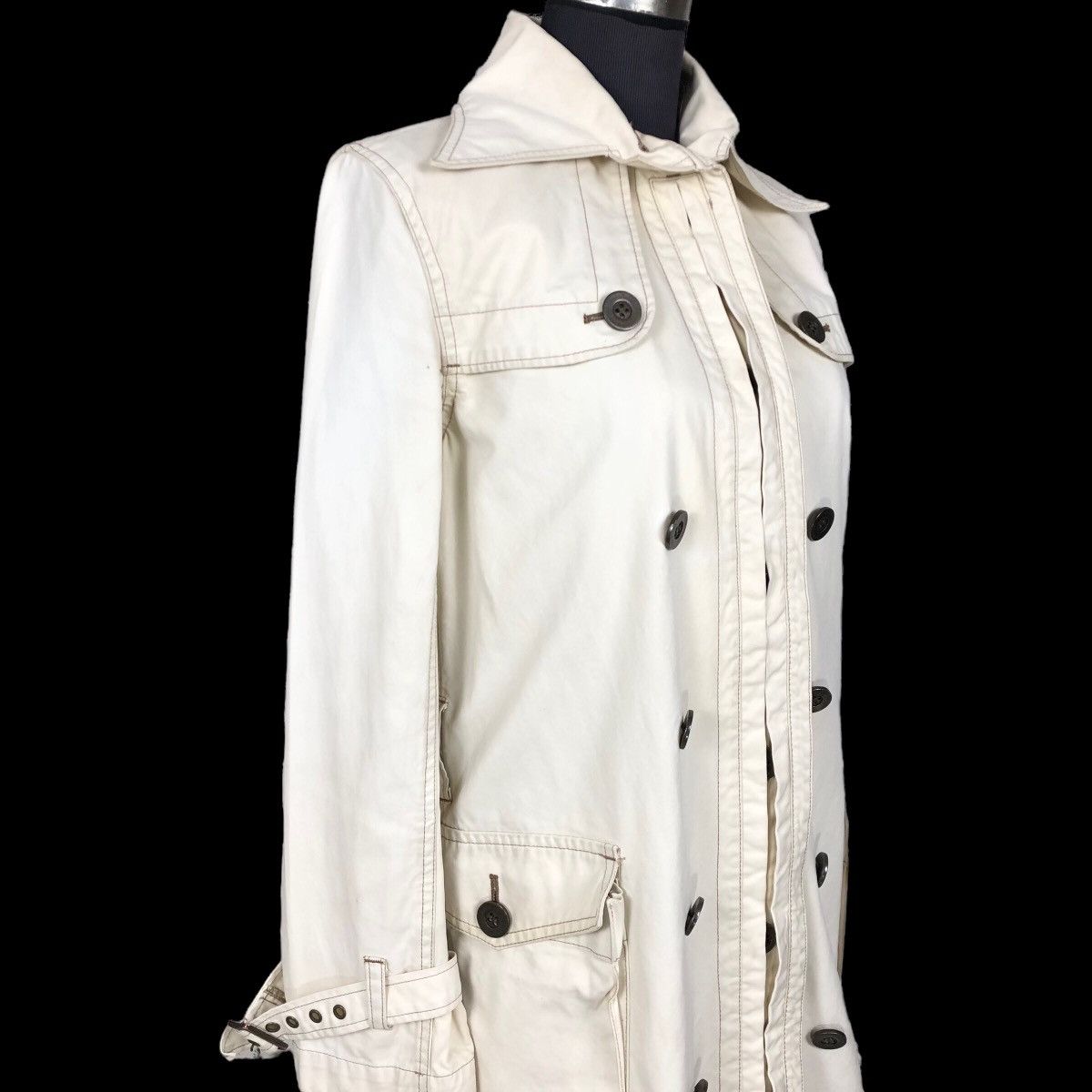 Vintage Hysteric Glamour Cotton Canvas Trench Coat - 3