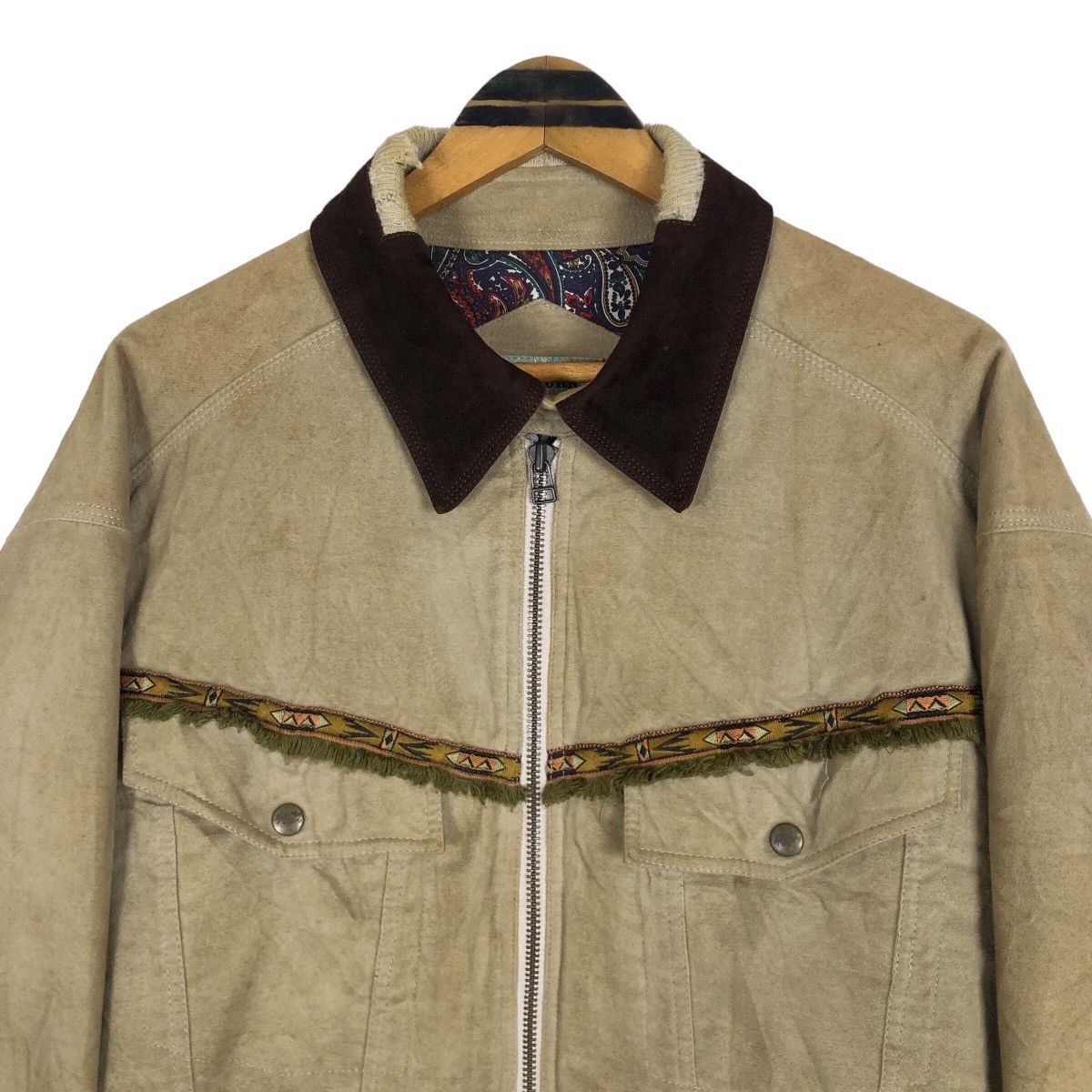 Vintage 90s Nigel Cabourn England Navajo Worker Jacket - 7