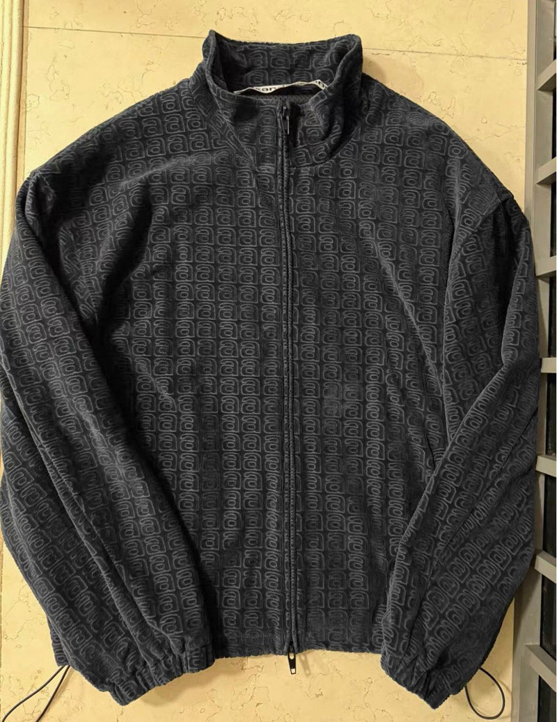 ALEXANDER WANG All-Over Logo Zipped Jacket - 1