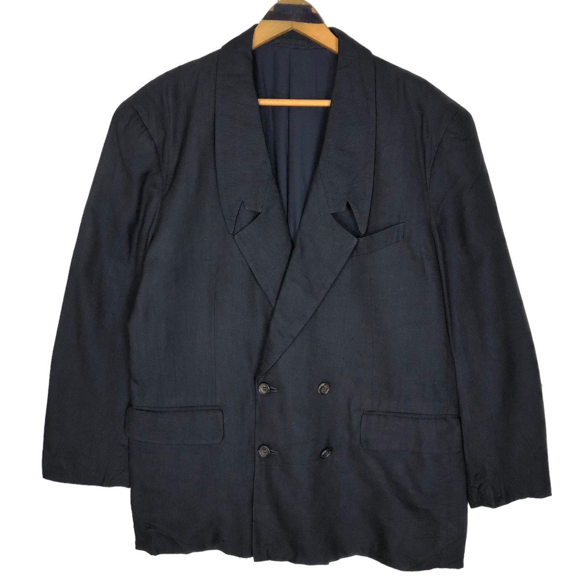 Vintage 90s Comme Des Garcons Homme Plus Silk Blazer - 1