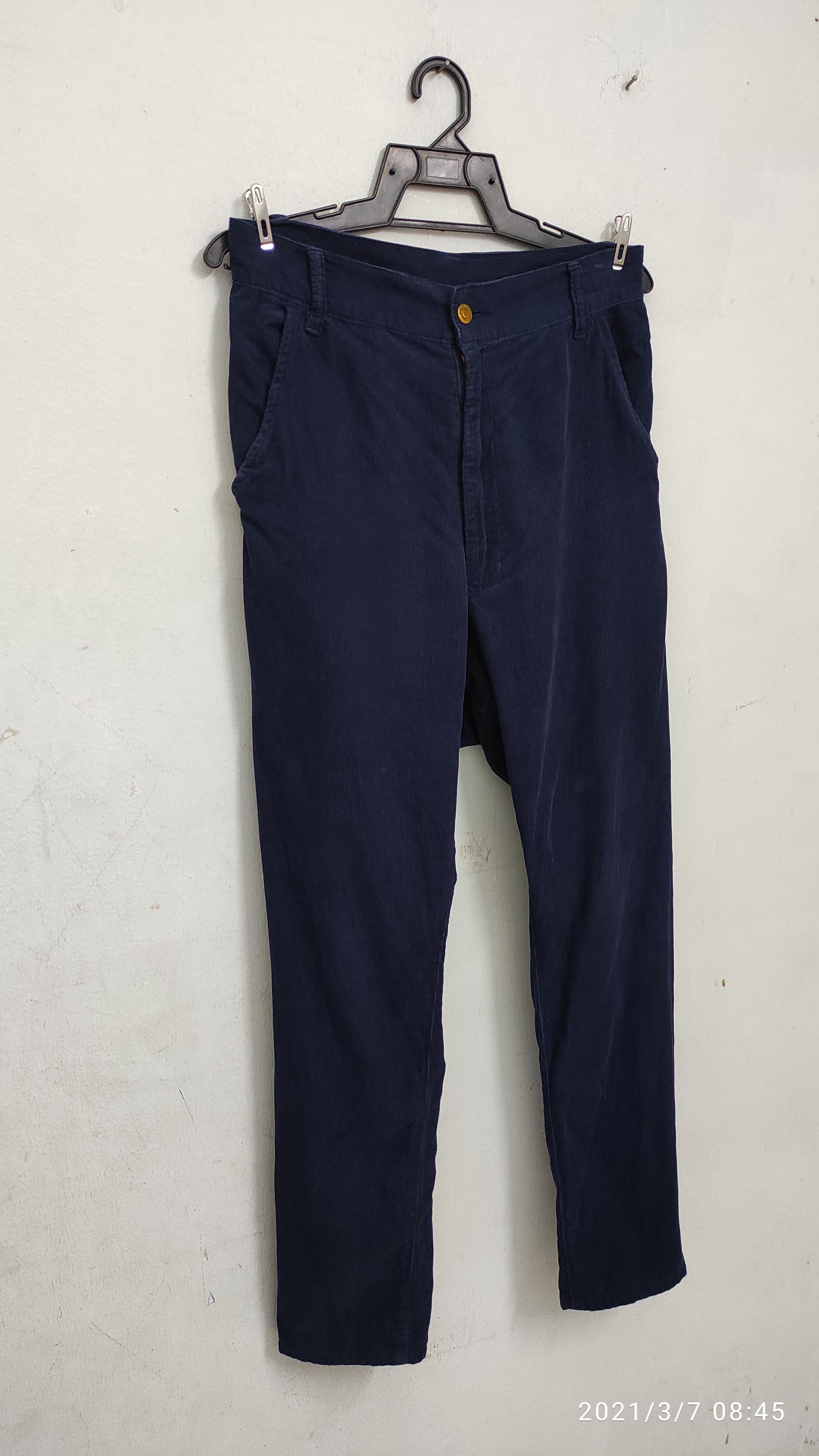 Mercibeaucoup - Velvet Navy drop crotch pants - 5