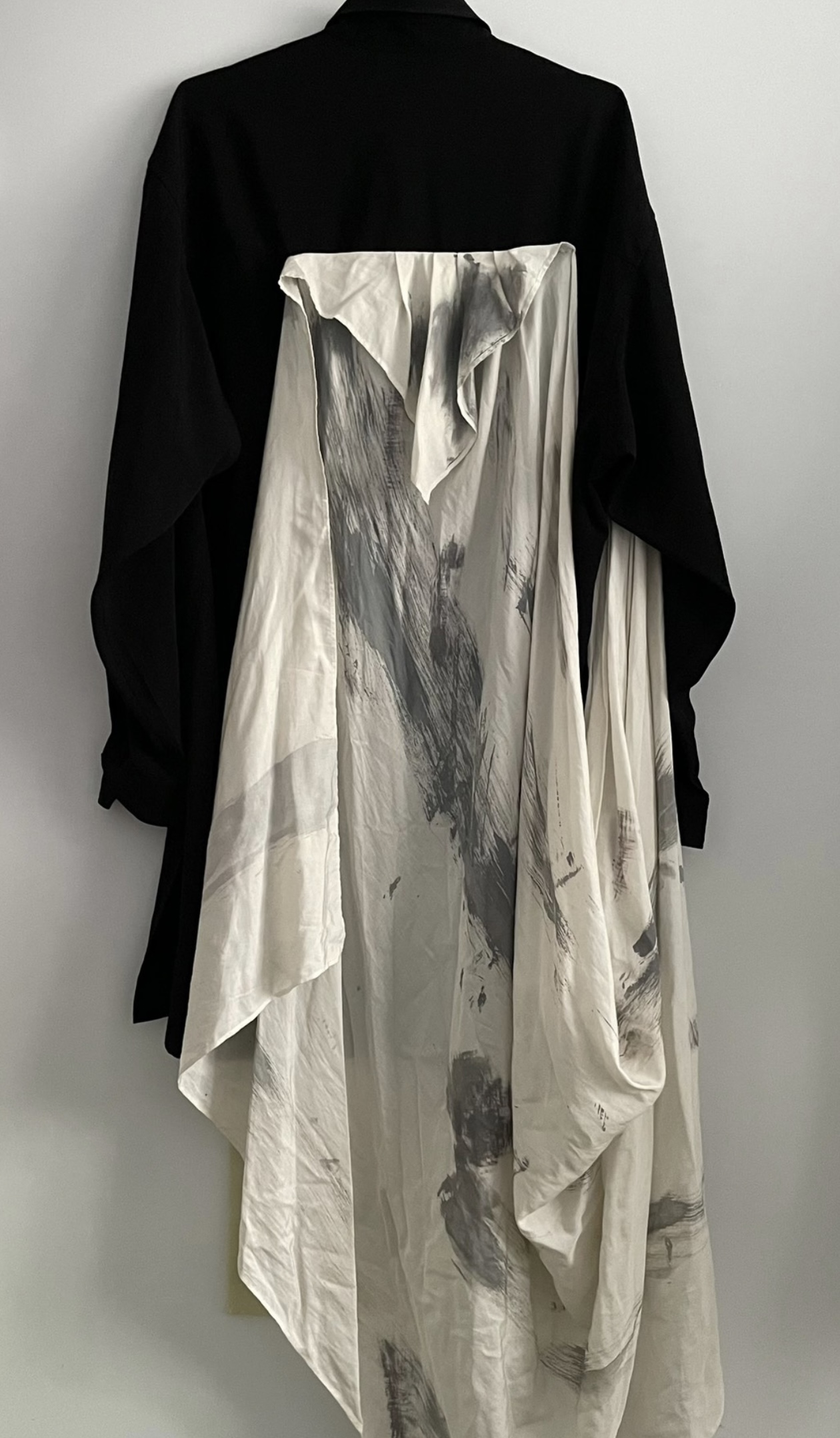 Yohji Yamamoto 20AW white silk scarf - 2
