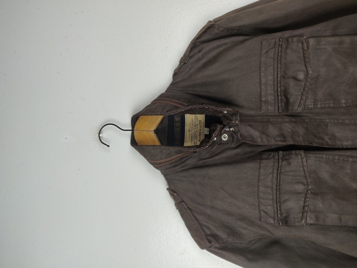 Avirex - Wax Field Jacket Military Multipocket Gear - 3