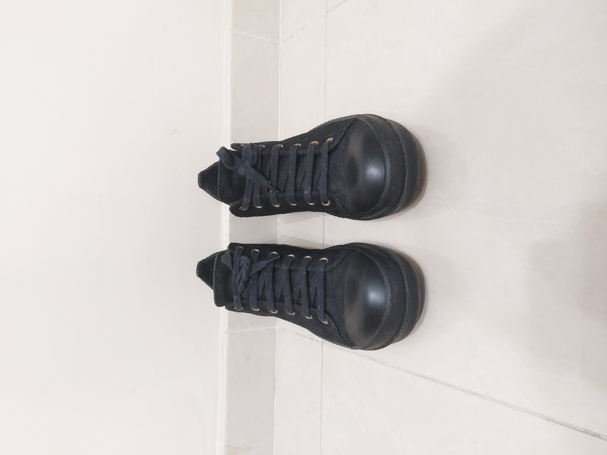 FW15 AW15 Blistered Leather Ramones Low - 2
