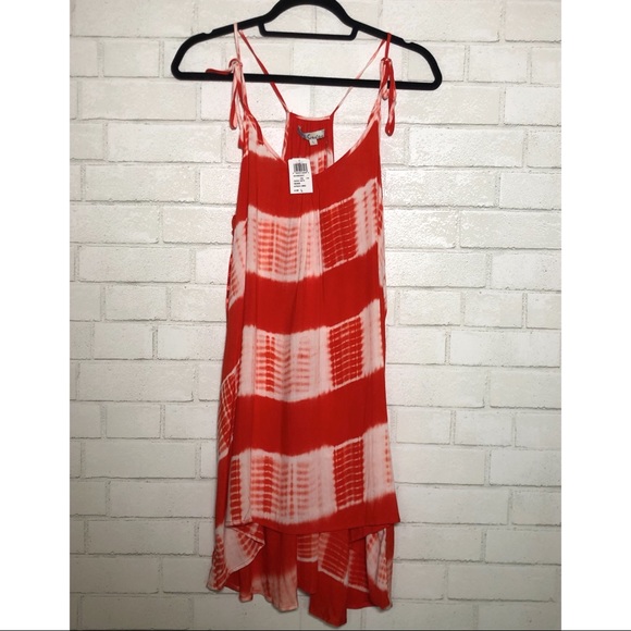 Windsor Orange + White Tie Dye Cover-Up Dress - 2