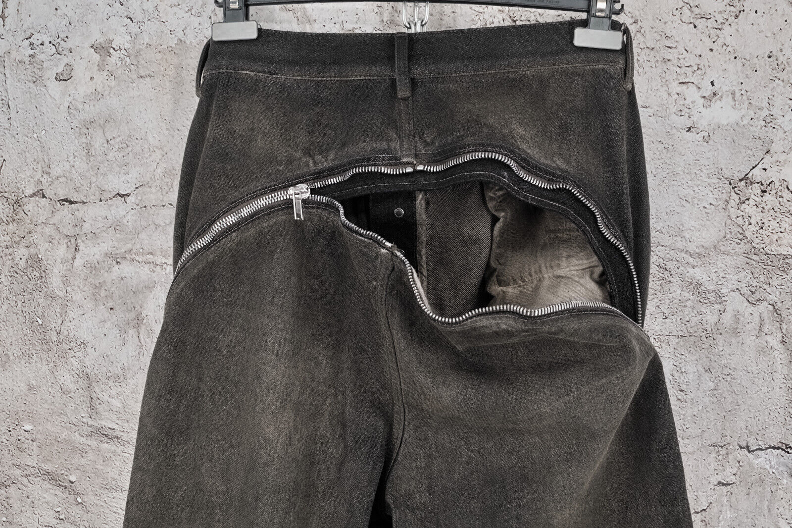 BNWT Rick Owens Bolan Banana Zip-Detailed Flaired Jeans, 1950$ - 7