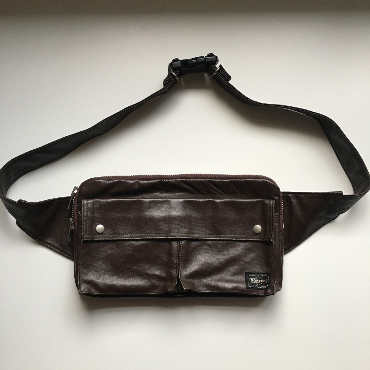 Yoshida Leather Waist Bag - 1