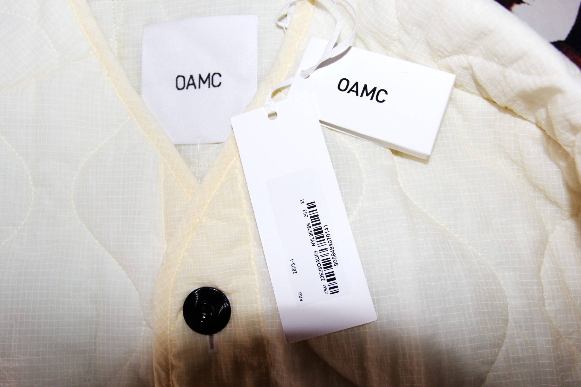 BNWT SS23 OAMC OFF-WHITE QUILTED JACKET XL - 7
