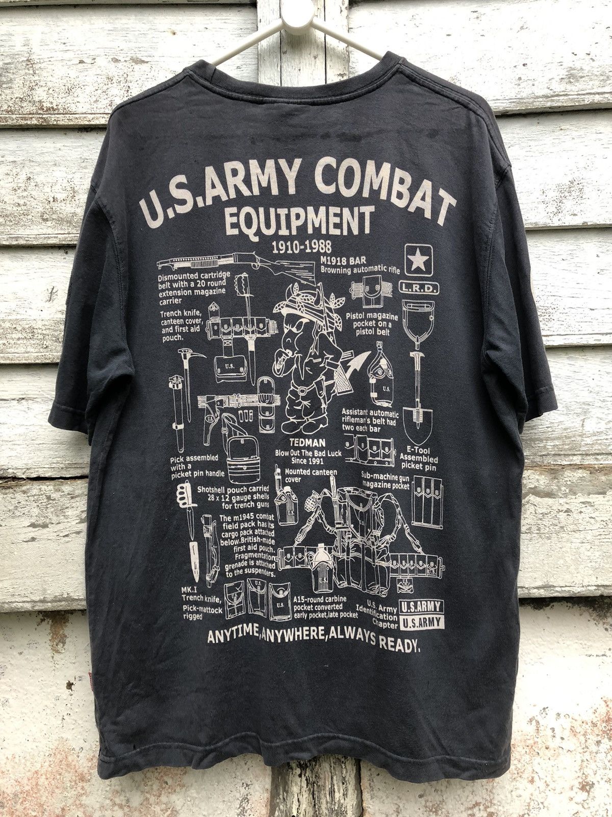 Military - Vintage Tedman Us Army Combat Equipment 1910-1988 Shirt - 2