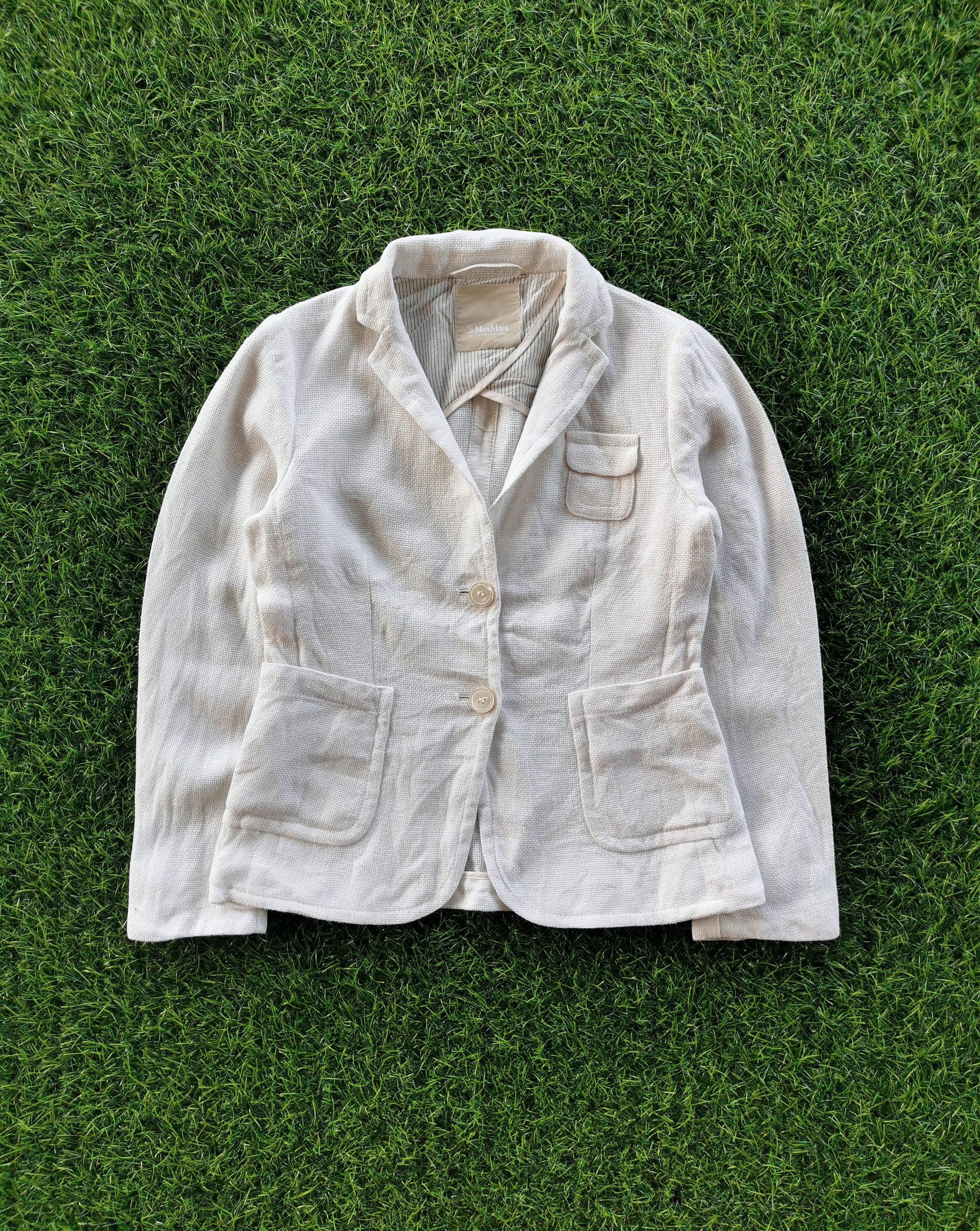 Archival Clothing - 'S Max Mara Linen Blazers - 2