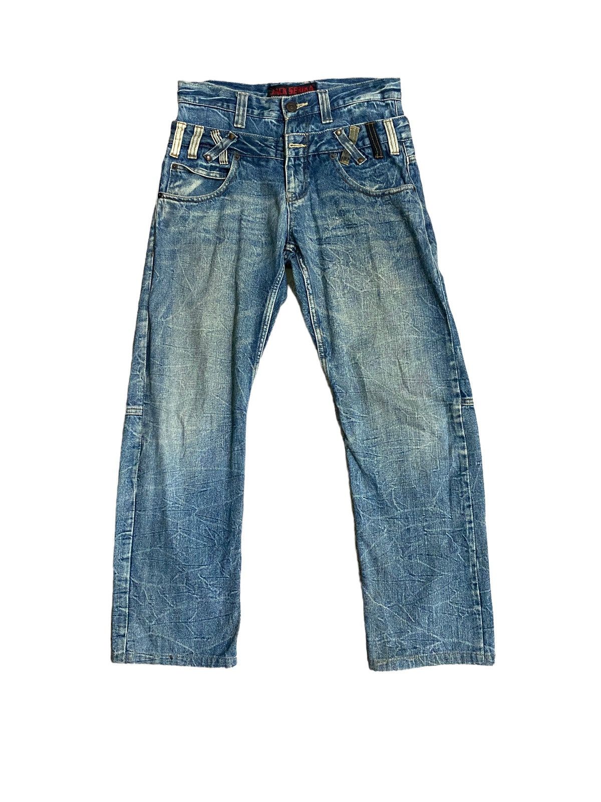 Vintage - JACK SERIKA DOUBLE WAIST ACID WASH DENIM - 1