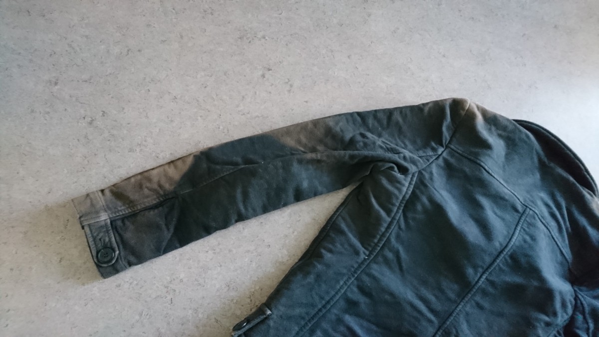 Unique Acid Wash Hooded Coat - 7
