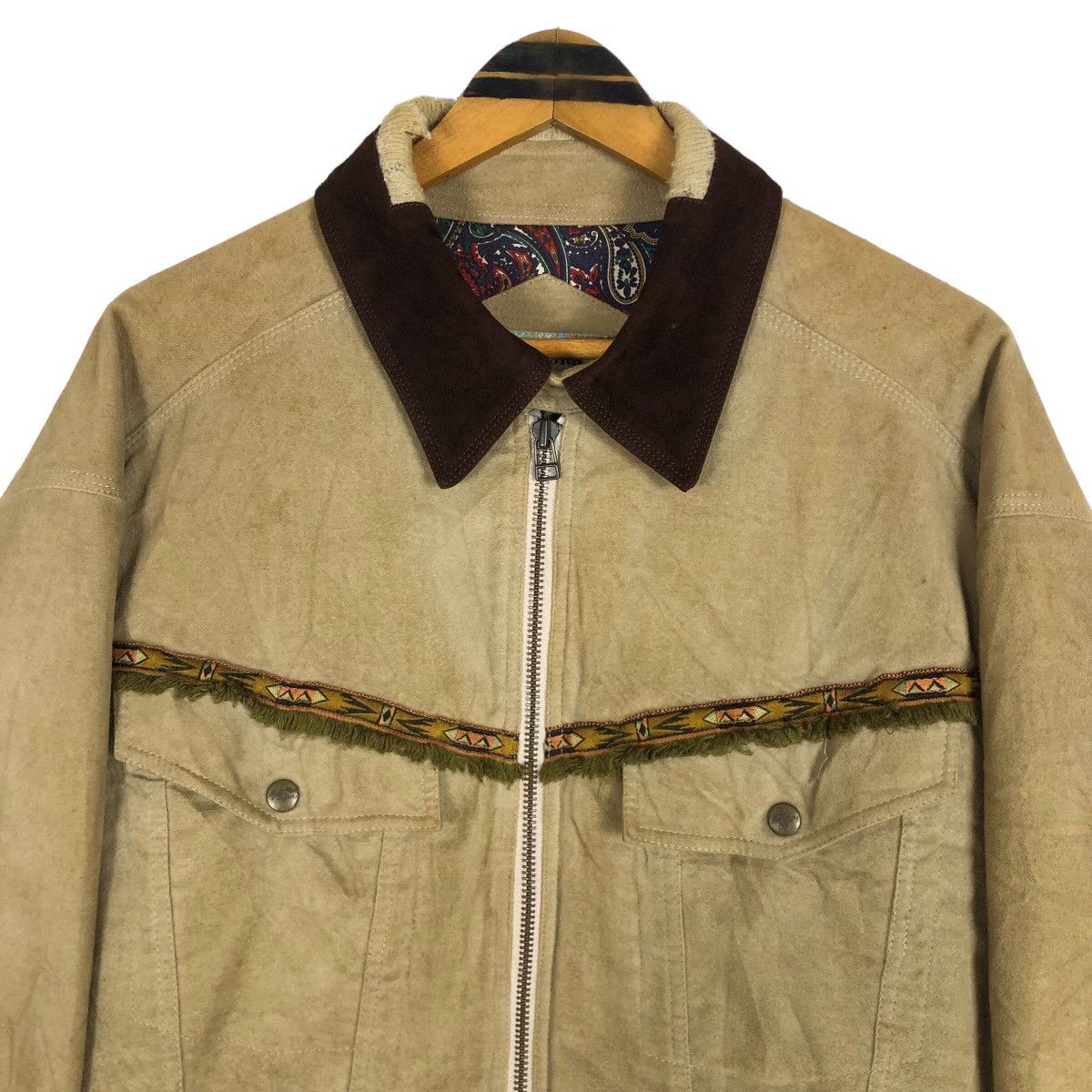 Vintage 90s Nigel Cabourn England Navajo Worker Jacket - 3