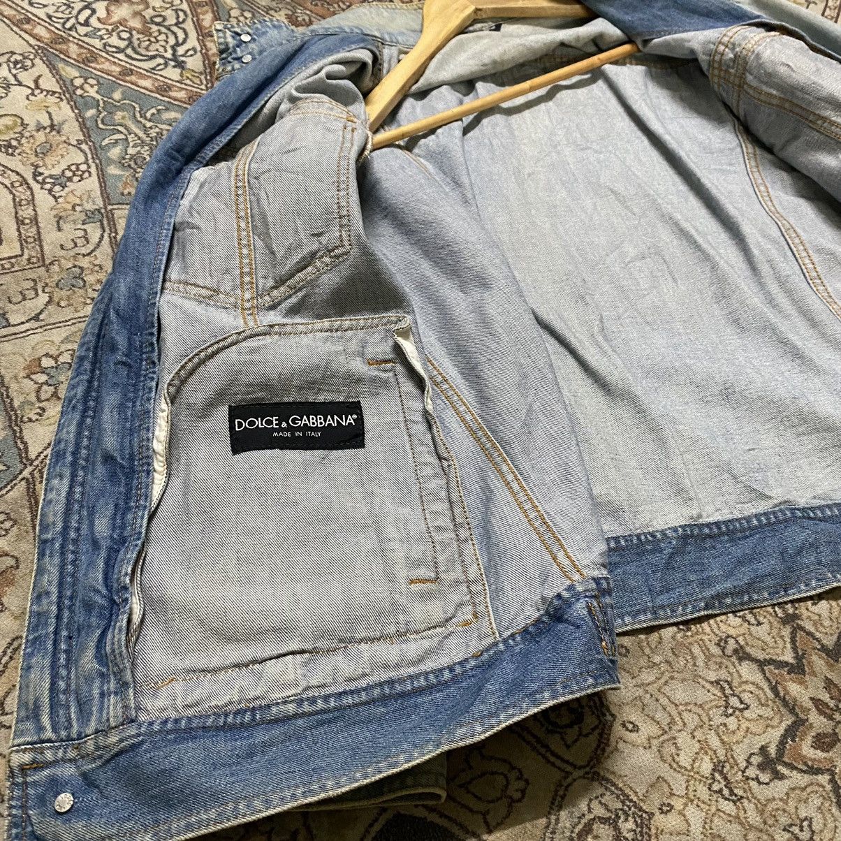 Vintage Dolce&Gabbana Denim Jacket Double Zipper Mudwash - 17