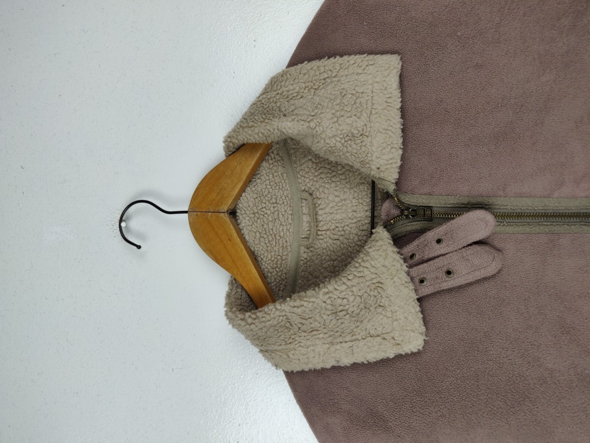 Made In Usa - Vintage Bear USA B-3 Style Sherpa Winter Jacket Outerwear - 3