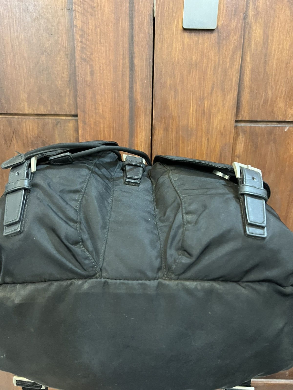 Vintage - Prada Nylon Black Bacpack - 7