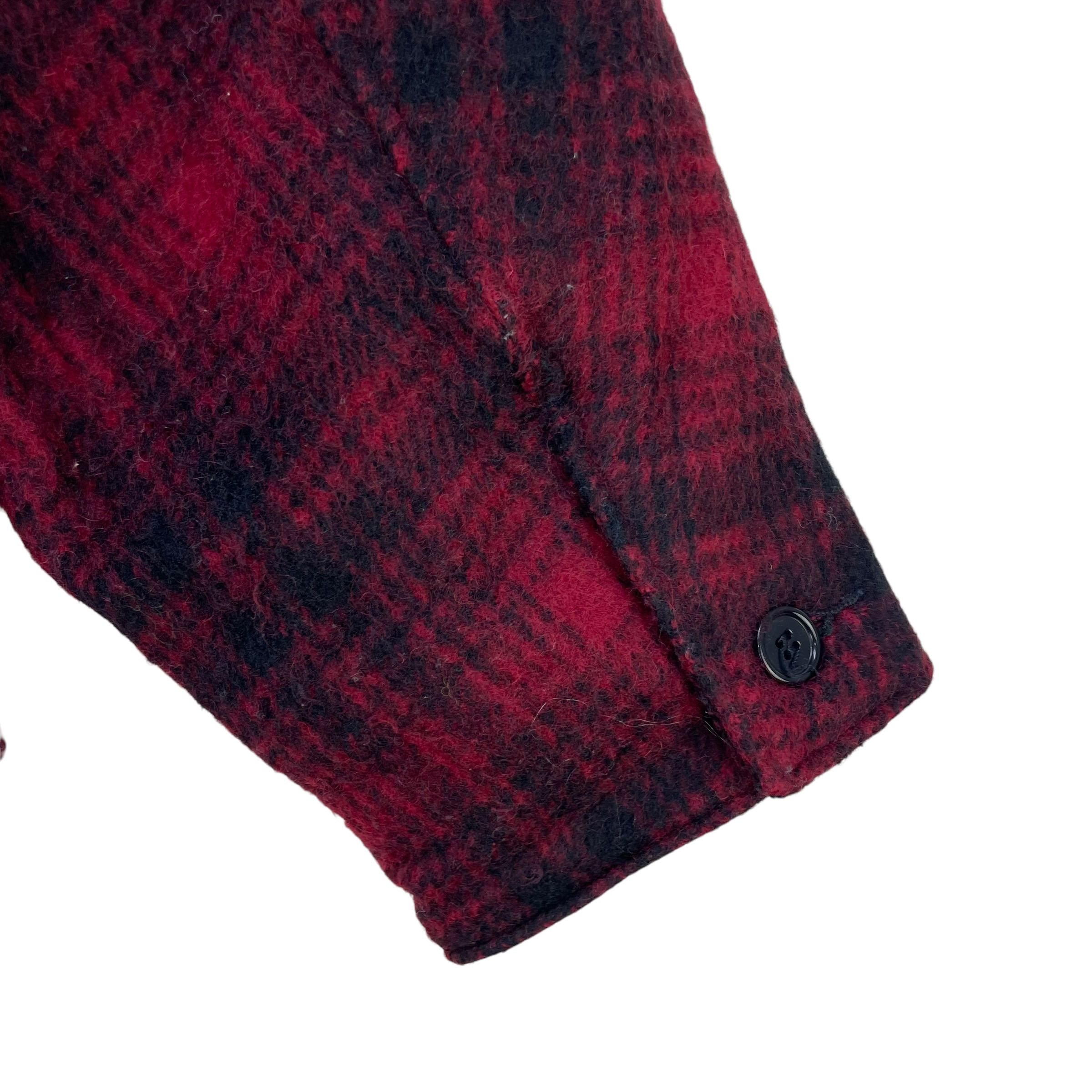 Vintage Schott Crafted With Pride Made In Usa Checked Shadow Plaid Jacket Size 42 - 6