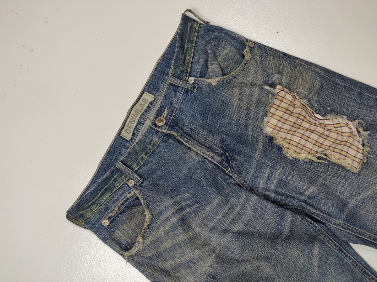Distressed Denim - lab Japan Jeans Denim Pant - 3