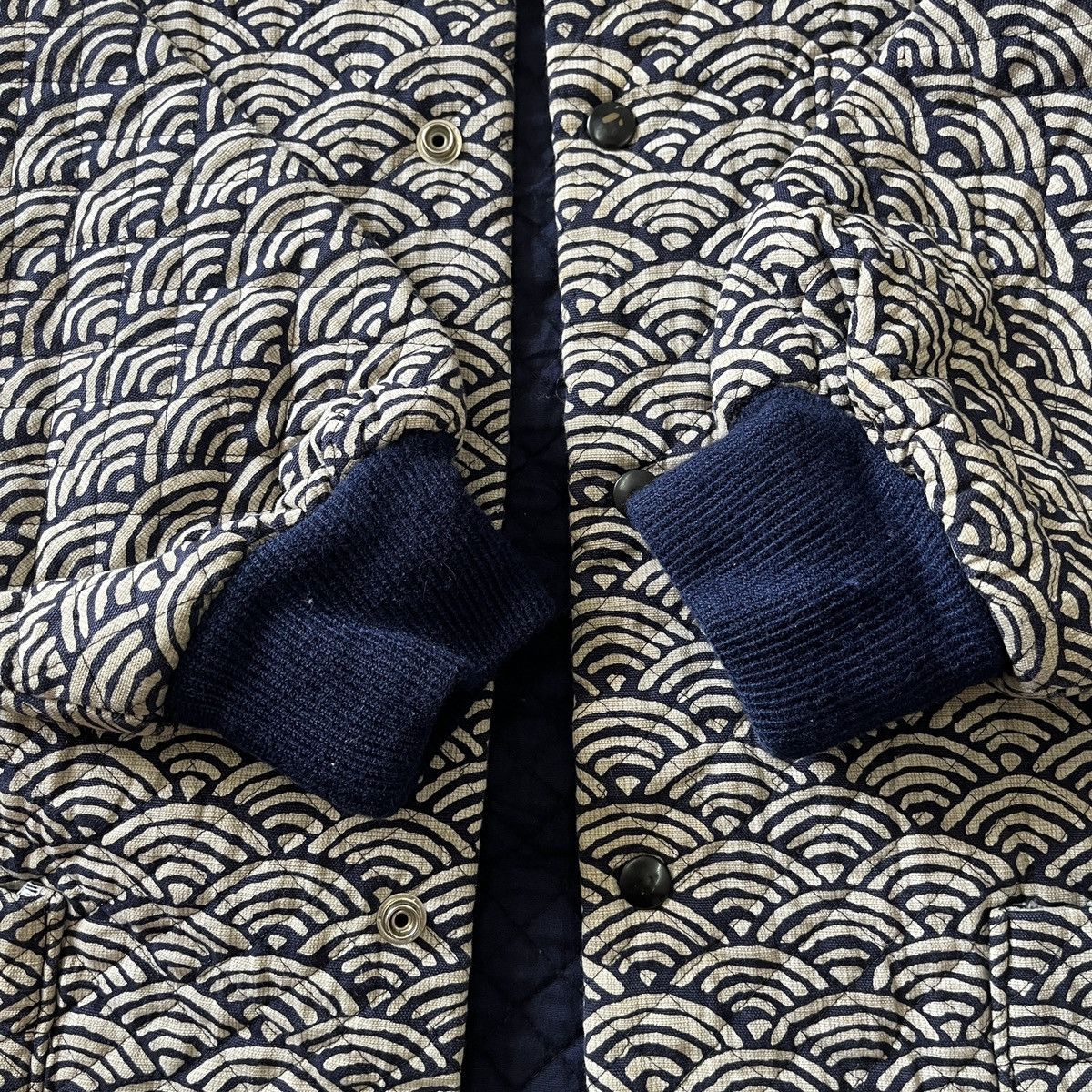 Vintage - Steals Quilted Sashiko Japan Sweater Winter - 15