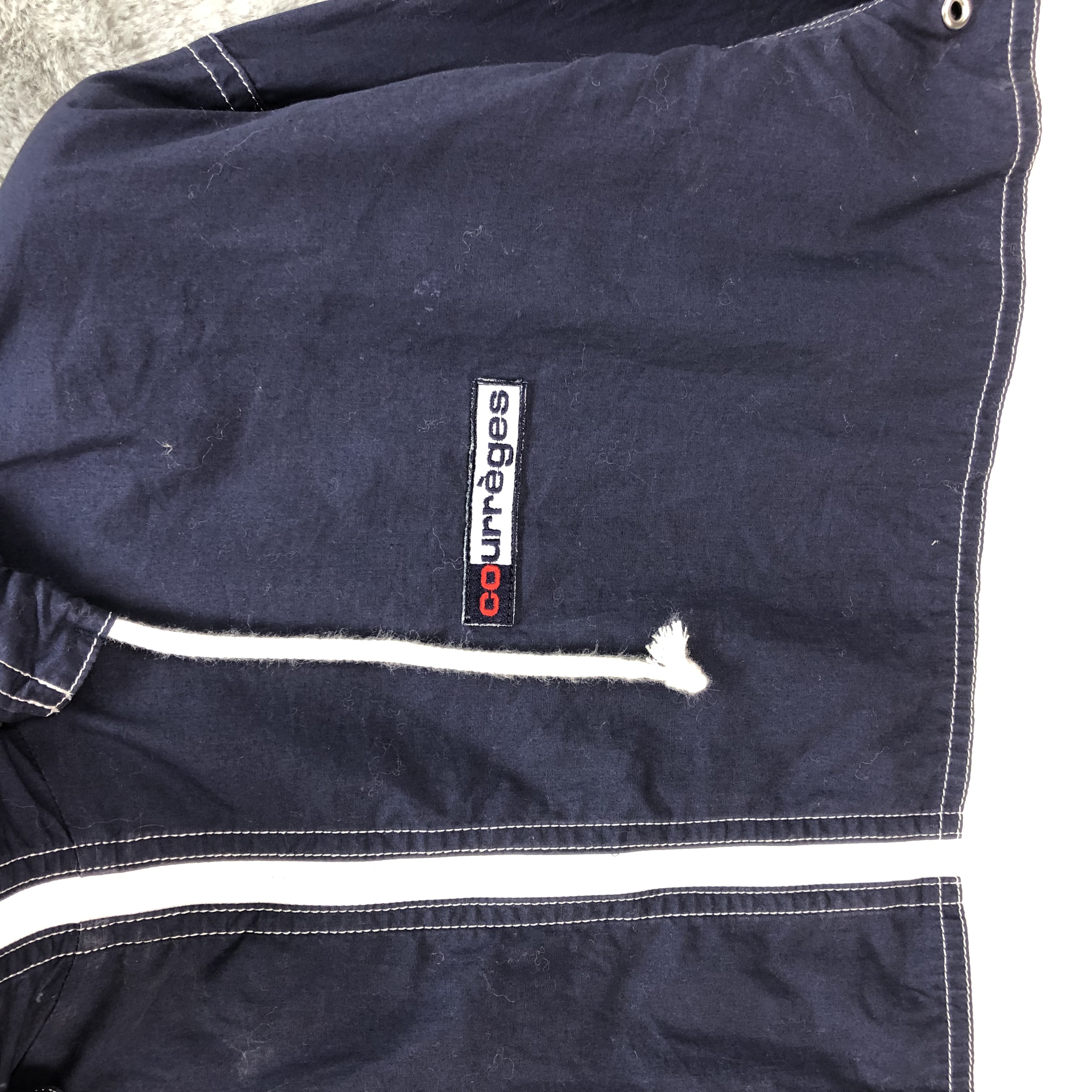 Courreges Paris Colorblock Hooded Zipper Jacket #4747-167 - 3