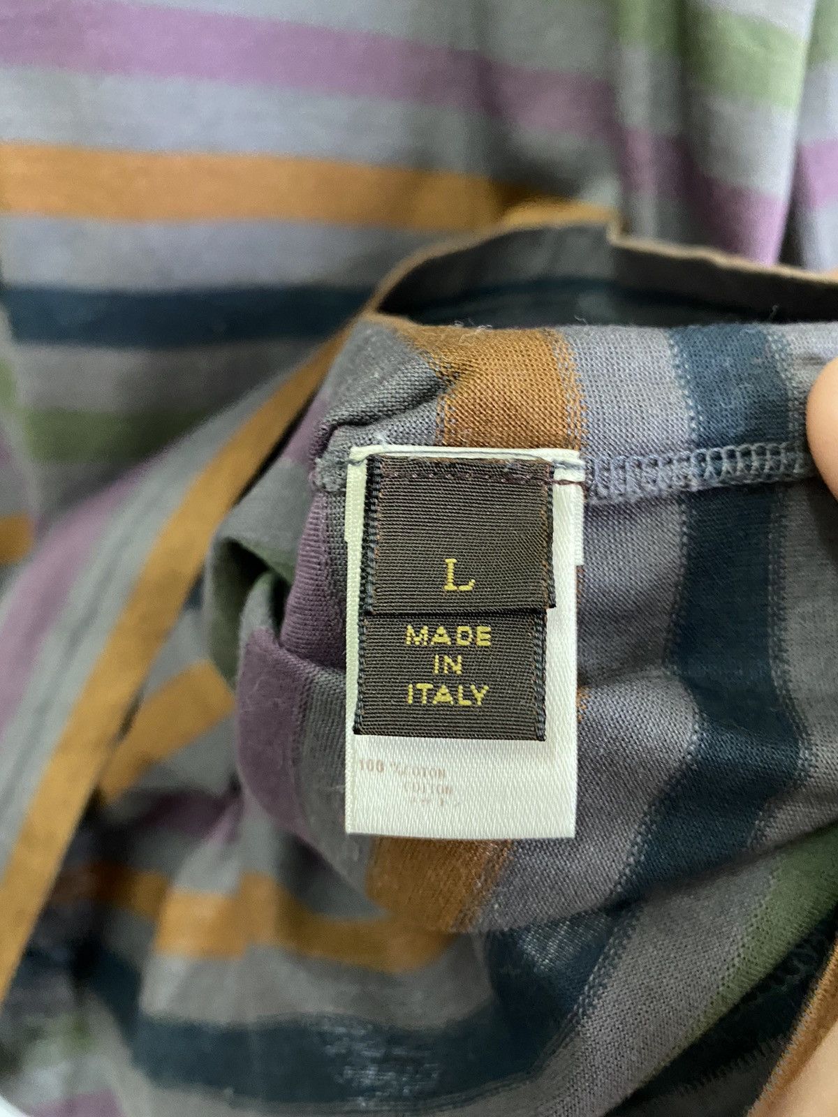 Vintage Louis Vuitton Kanye West Stripes Long Sleeve Shirt - 5