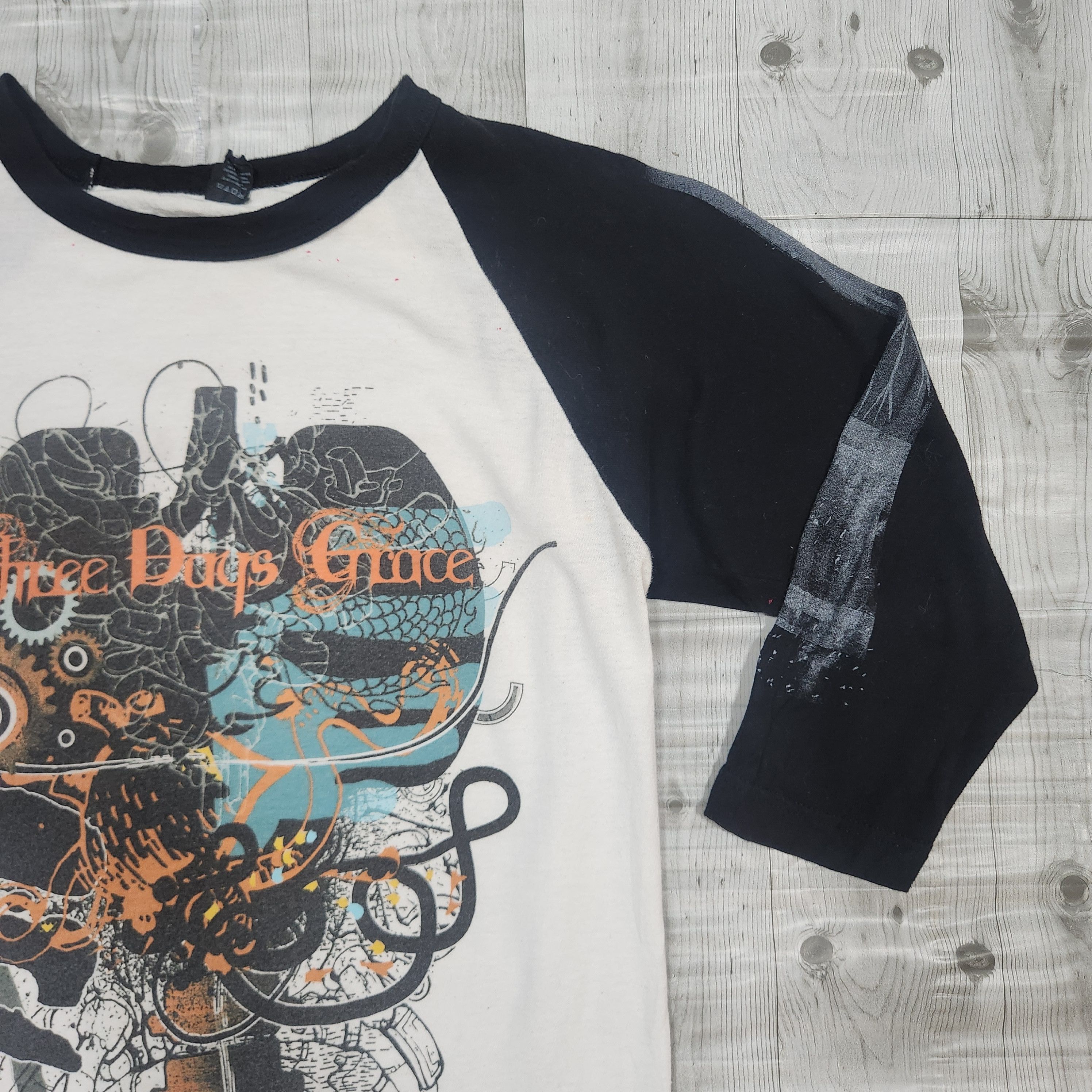 Band Tees - Three Days Grace Human Raglan TShirt - 3