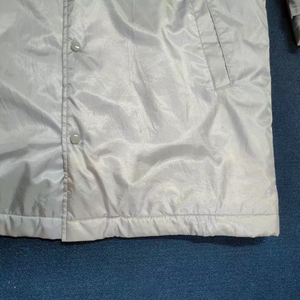 Vintage Adidas Silver Parkas Jacket Big Logo Fleece Inside - 7