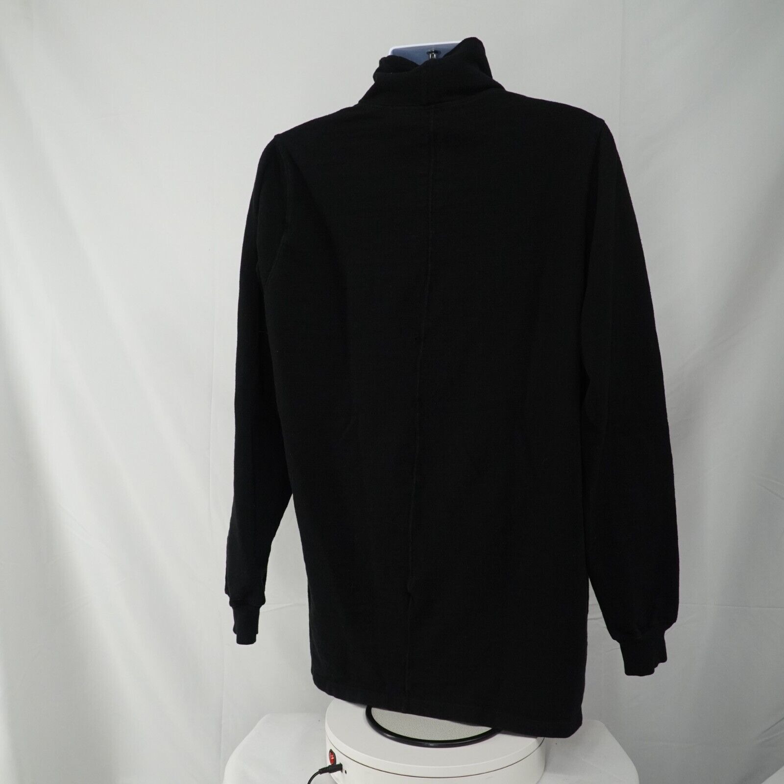 Rick Black Turtleneck Sweater Size Medium FW17 Glitter - 14