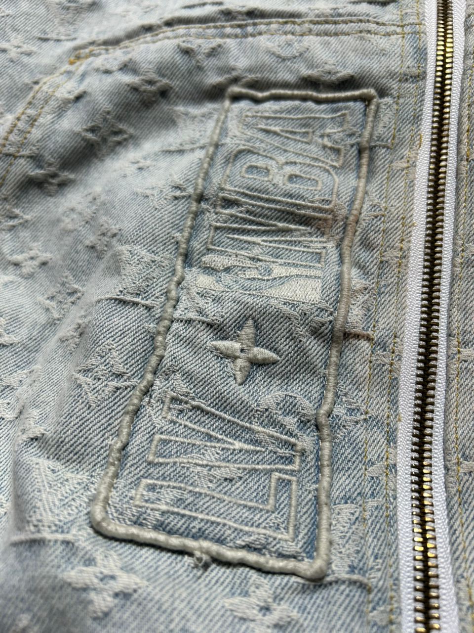 louis vuitton NBA monogram denim jacket - 18