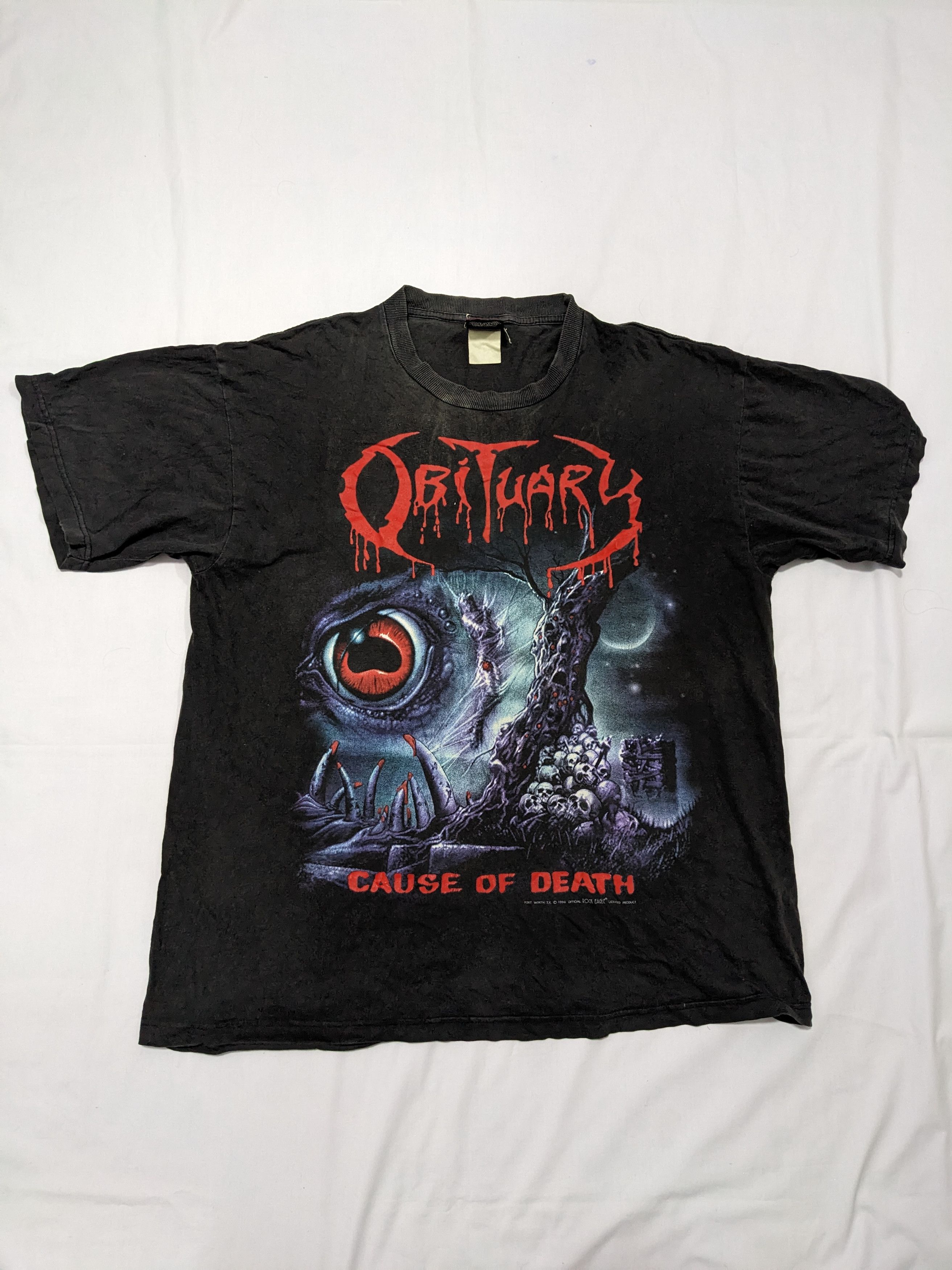 Rare Obituary Cause Of Death Bootleg Vintage T-Shirt - 1