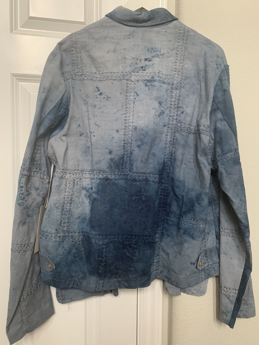 blue vintage cotton jacket - 3