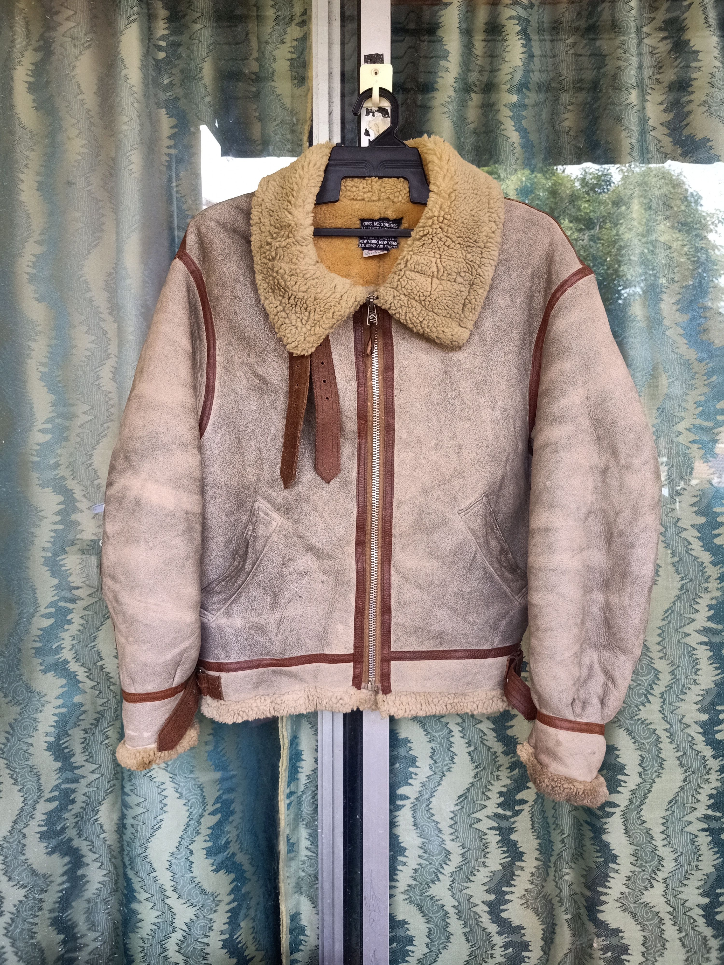 Avirex USA B3 bombers sheepskin shearling 1978 - 2